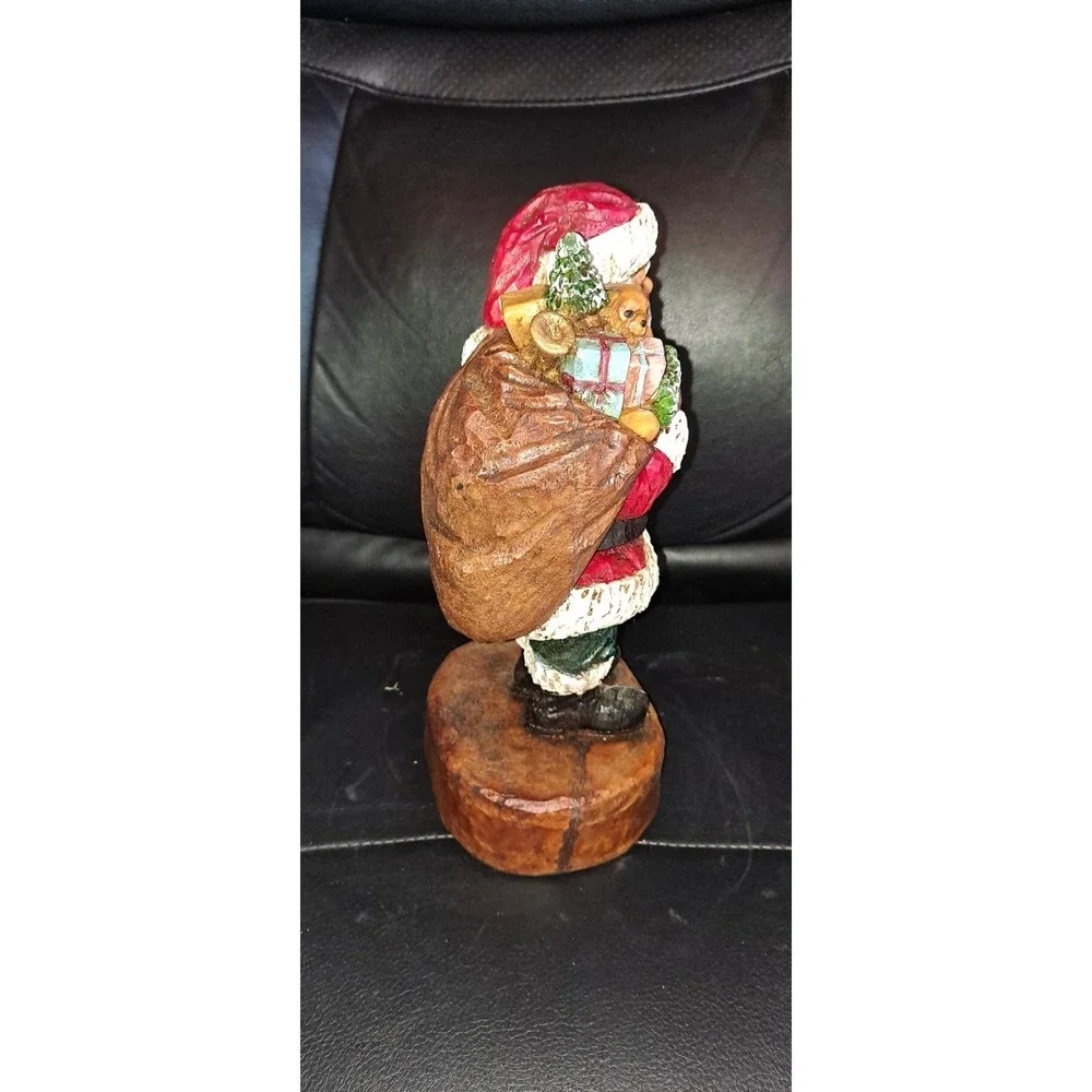 Vintage Collectible Christmas Santa With Bell & Bog of‎ Toys 1987